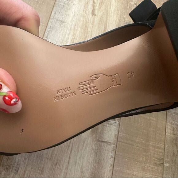 NOMASEI Camoscio Sandal Black Suede with Bow detail! - Picture 6 of 15